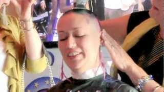 Lauras Head Shave  St Baldricks  Jillians at the Vista  March 24 2012 [upl. by Ethe32]