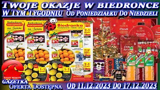 𝐁𝐈𝐄𝐃𝐑𝐎𝐍𝐊𝐀🐞Nowa Gazetka Promocyjna Od poniedziałku 11122023 W Tym Tygodniu Twoje Okazje w Biedronce [upl. by Inek]