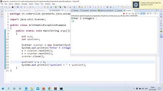 ArithmeticException [upl. by Nahtad461]