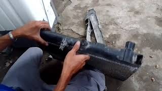 radiator leak repair at home [upl. by Alihs]