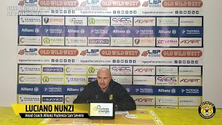 10032024  Conferenza Stampa post partita  San Severo vs Padova  Luciano Nunzi [upl. by Elynad]