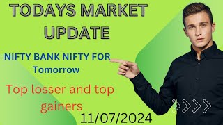 TODAYS MARKET UPDATENIFTY AND BANK NIFTY🔔 AllStock Market informationifty banknifty stockmarket [upl. by Artemisia]