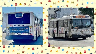 NJ Transit 10 BAYONNE JFK BLVD VIA PAMRAPO AVENUE NABI 41615 5811 [upl. by Hailahk]