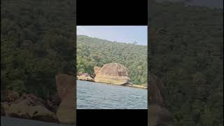 Turtle Rock boat ride to Butterfly Beach goa palolembeach youtubeshorts [upl. by Chalmer]