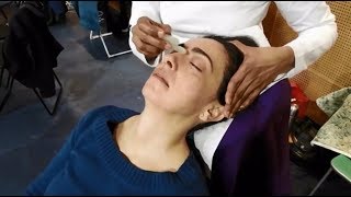 Trattamento del Viso con Tuina Coppettazione Gua Sha di Giada e Stimolatore dei Punti Riflessi [upl. by Katharina]