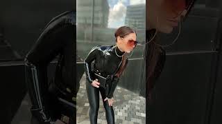 10 Shiny Leggings Fashion Hacks  How To Go Viral in Leather Leggings Outfits [upl. by Burnard826]