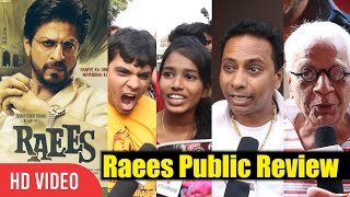 Raees Movie PUBLIC REVIEW  Shahrukh Khan  Mahira Khan  Nawazuddin Siddiqui [upl. by Nerro]