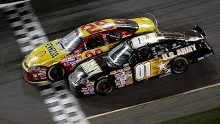 Harvick wins Bowyer crosses on his hood in the Daytona 500  2007 Daytona 500 [upl. by O'Toole]