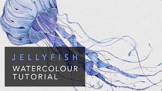 Jellyfish watercolour tutorial ✎ CurtisSheeran [upl. by Dylana]