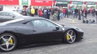 Ferrari 458 Italia take off stock exhaust sound [upl. by Franzen]