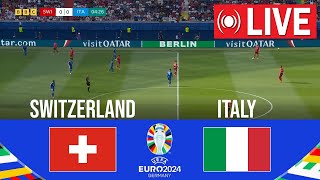 🔴 In Diretta  SvizzeraItalia Live  UEFA EURO 2024  Partita in diretta oggi [upl. by Gerdy460]