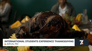 MSSU host Thanksgiving dinner for international students [upl. by Christis]