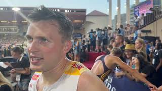 Karsten Warholm On Taking Second To Rai Benjamin In Mens 400m Hurdles At Diamond League Monaco 2024 [upl. by Selbbep948]