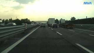 Italy  Italien  Autostrada A4 Richtung Milano [upl. by Hayes]