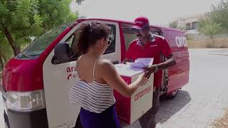 Aramex  delivery test  what3words [upl. by Sucramad]