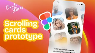 Create Perpetually Looping Component Prototype in Figma  Scrolling Onboarding Cards [upl. by Boycie]