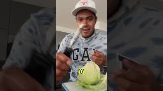 PICANDO REPOLLO cooking tips cocina repollo viralvideo [upl. by Nadab]