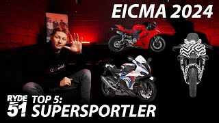 EICMA 2024 TOP5 Supersportler M1000RR V2 RC990R [upl. by Yelsnya]