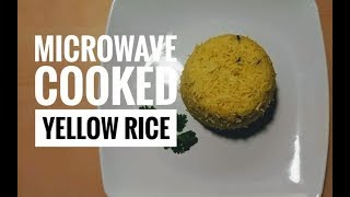 HOW TO COOK YELLOW RICE IN A MICROWAVE [upl. by Rann]