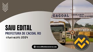 Apostila PREFEITURA DE CACOAL RO 2024 Biólogo [upl. by Hetti]