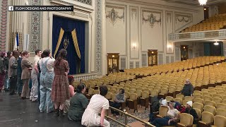 Actor Timothée Chalamet visits with Hibbing High School drama students [upl. by Ahseyn]