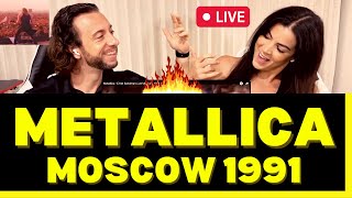 First Time Hearing Metallica Live Moscow 1991 Reaction  Enter Sandman  THE ENERGY WAS CRAZY [upl. by Mackay]