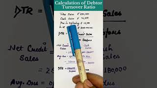 How to calculate debtor turnover ratio or receivable turnover ratio [upl. by Nivla]