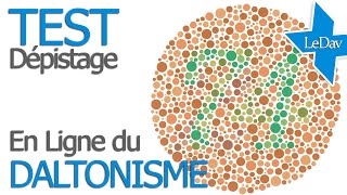 TEST de dépistage du DALTONISME  enchromacom Test En ligne [upl. by Berman]