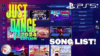 Just Dance 2024 Edition  Song List PS5 [upl. by Solahcin]