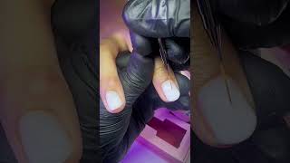 Rubber base application ❤️‍🔥❤️‍🔥❤️‍🔥 nails rubberbase naturalnails [upl. by Terces]