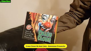 Gemstone Fireworks  Crazy Clown 36 shot Cake  13G Firework  4K  UHD  UK  2023  2 [upl. by Drahsir398]