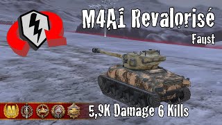 M4A1 Revalorisé  59K Damage 6 Kills  WoT Blitz Replays [upl. by Kellsie]