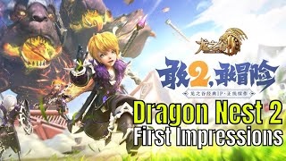 Dragon Nest 2 Evolution  Global Launch Gameplay Review Open World MMORPG [upl. by Kristien]