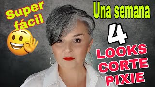 MI PIXIE CON CANAS COMO PEINO MI PELO CANOSO [upl. by Hefter]