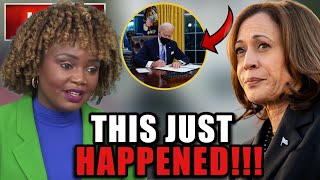 Karine Jean Pierre ATTACKS Kamala Harris After Shes FIRED For RAGING At Reporters Over Trumps Win [upl. by Squire]