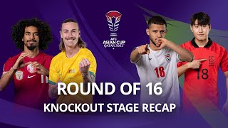 AsianCup2023  Round of 16  Knockout stage recap [upl. by Eneliak544]