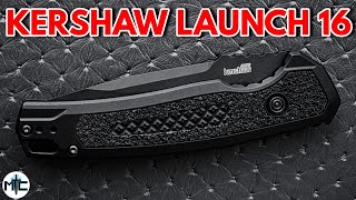 HOME RUN  Kershaw Launch 16 Automatic Folding Knife  Overview and Review [upl. by Yates302]