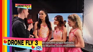 HLN Showbits K3 interview met Hanne Marthe mee op de set van Zomer van Liefde [upl. by Kotta283]