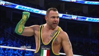 Santino Marella vs Tensai SuperSmackDown Dec 18 2012 [upl. by Edecrem]