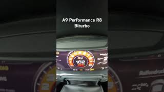 A9 Performance GmbH Audi R8 Biturbo 3000hp European standing half mile record pass onboard [upl. by Georgina]