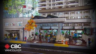 Bellman builds a LEGO replica of a downtown Victoria Hotel [upl. by Curkell888]