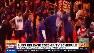 Phoenix Suns release 202324 broadcast schedule [upl. by Togram94]