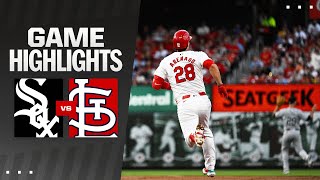 White Sox vs Cardinals Game Highlights 5324  MLB Highlights [upl. by Asiat719]