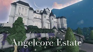 Angelcore Estate  Bloxburg Tour  Speedbuild Part 1 [upl. by Luther684]