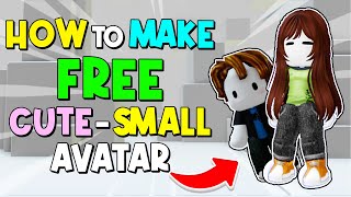 How to Make FREE Cute amp Mini Avatar in Roblox 2024 [upl. by Willard]