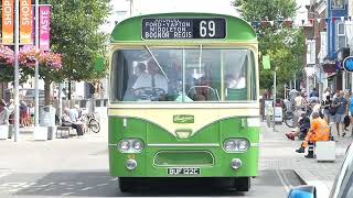 Southdown Buses  Two Preserved Southdown Buses Rerun Service 69 [upl. by Geirk]