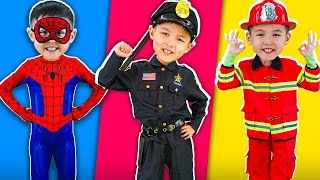 City Hero  Policeman Song  Humpty Dumpty Song  Nursery Rhymes amp Kids Songs [upl. by Audris]