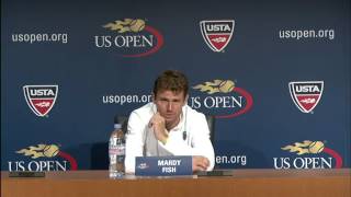 Mardy Fish Analyses Soeda Win At US Open [upl. by Nylarak]