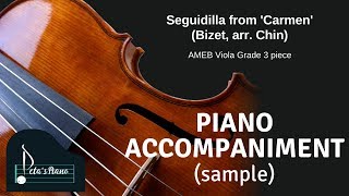 Seguidilla from Carmen Bizet arr Chin  Piano Accompaniment sample [upl. by Trish883]