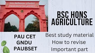 How To Prepare For BSc Agriculture Test  PAU CET  Important Tips To Get Top Rank  Book syllabus [upl. by Cirederf]